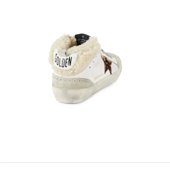 Women's Golden Goose Mid-Star Shearling Sneakers - Picture 3 of 7